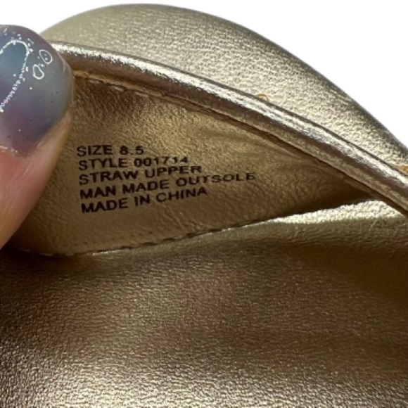 Lilly Pulitzer straw strappy heel size 8.5 - Picture 2 of 9